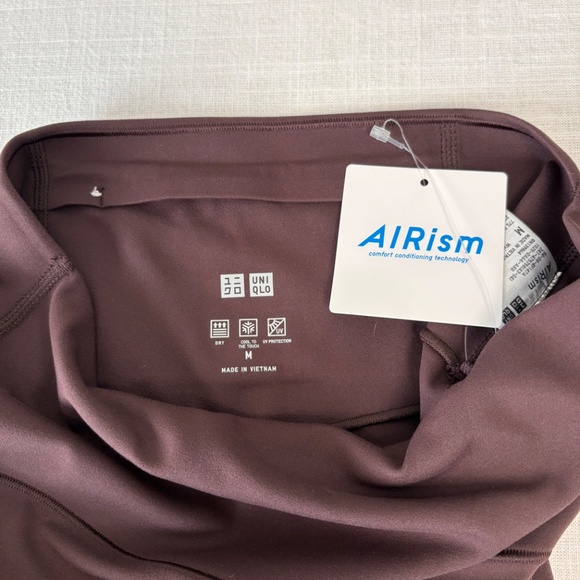 NWT Uniqlo AIRism Flare Pants Chocolate Brown- M - Picture 5 of 12